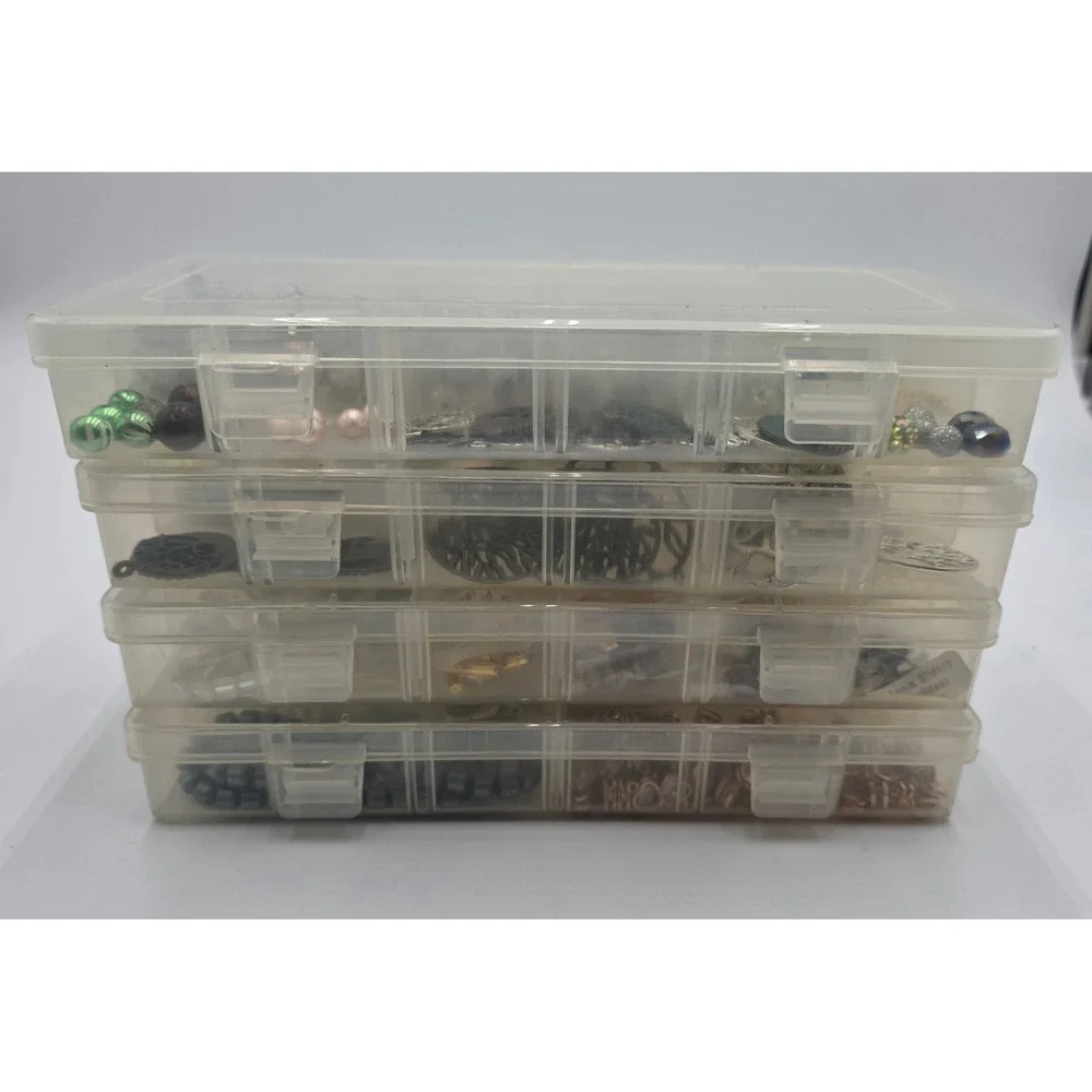 Jewelry Making Supply Lot of 900pc Beads Charms Findings Tree of Life Rhinestone
